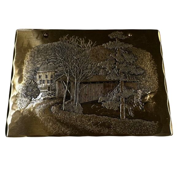 Wendell August Forge Solid Brass Handmade 6" x 4" Keepsake Box New Condition - Picture 1 of 9
